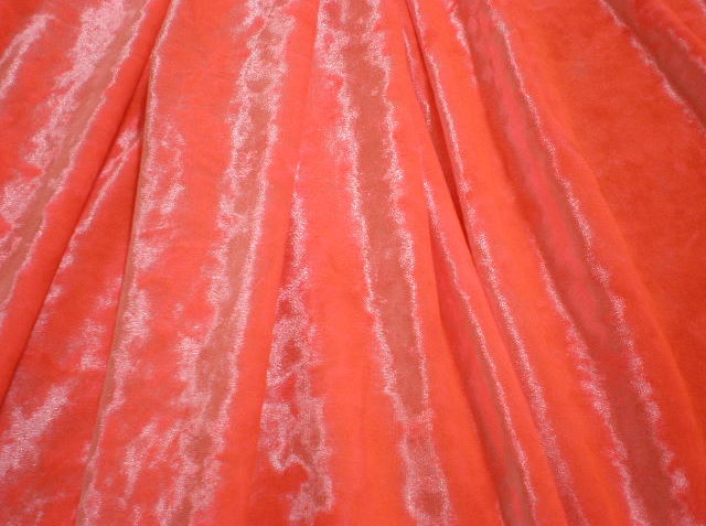 7. Coral Crushed Velvet